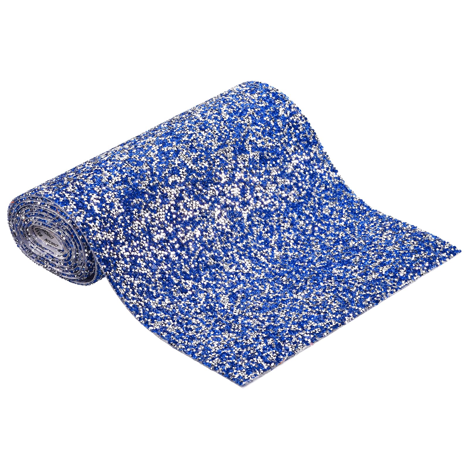 Autocollants en résine haut de gamme aux strass scintillants bleu foncé pour projets DIY