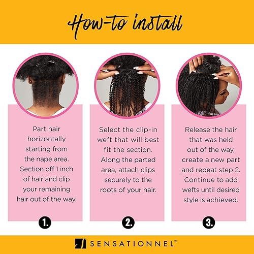 Miniatura 6 de Sensationnel Curls Kinks & Co Clip-In Move Maker 14 in (2)