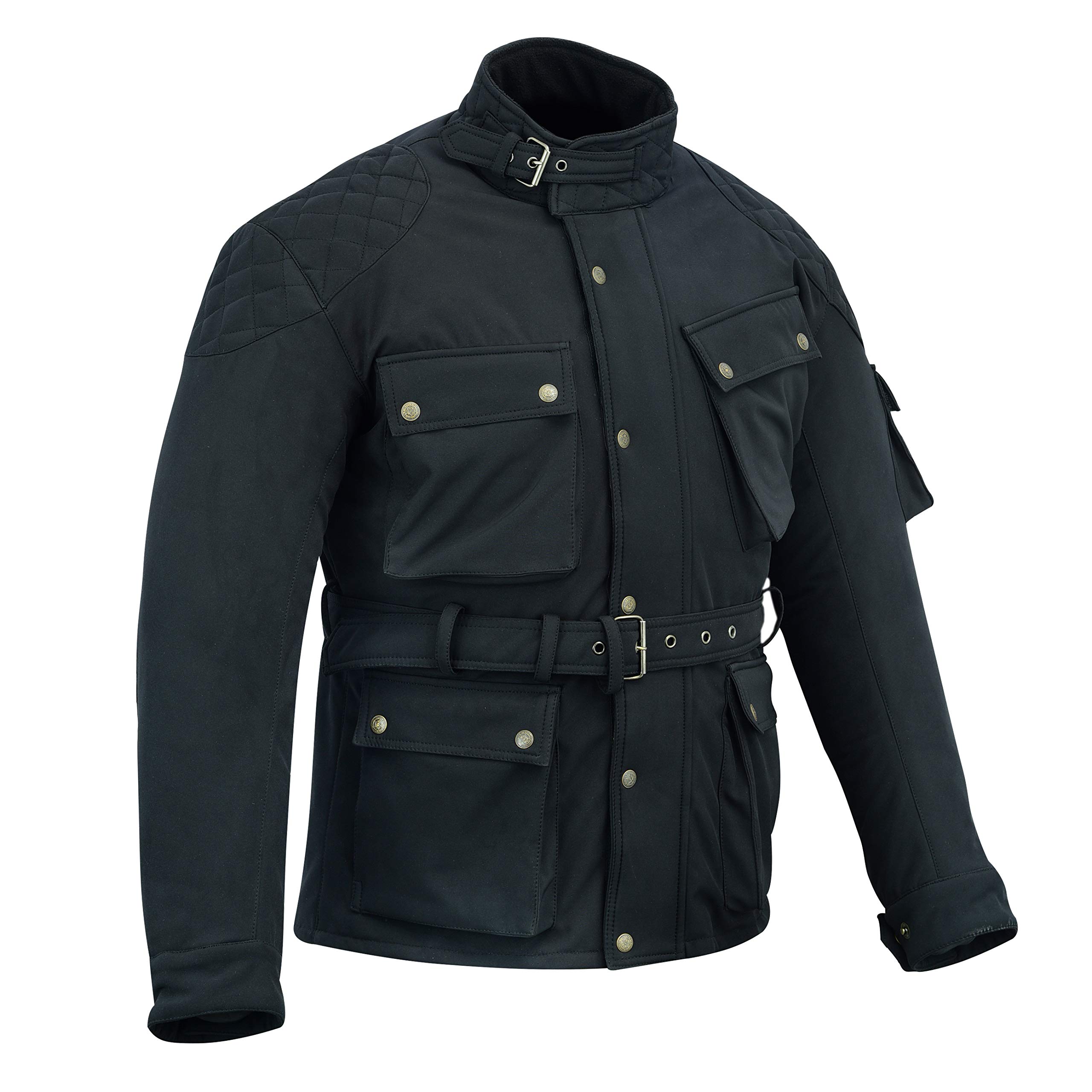 Protect Softshell - Chaqueta de moto para hombre impermeable resistente al viento transpirable tela Hitech |