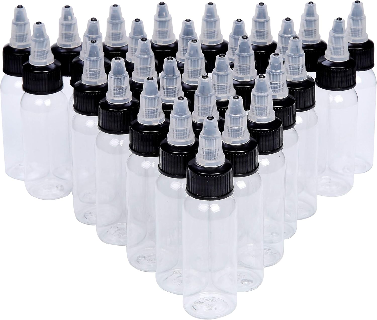30ml Empty Tattoo Ink Bottles,New Star 30pcs 1oz Tattoo Twist Cap