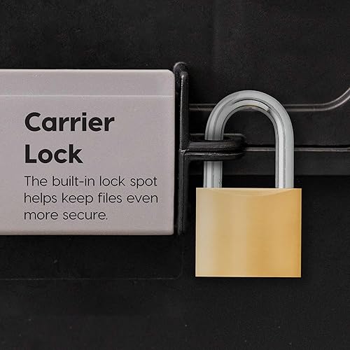 Miniatura 5 de IRIS USA - Caja de archivos de plástico para oficina, color negro.