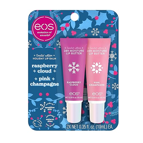 Miniatura 9 de eos Regalo de bálsamo labial navideño Fresa, remolino de bastón de caramelo y caramelo de vainilla, rellenos de calcetines, cuidado labial de