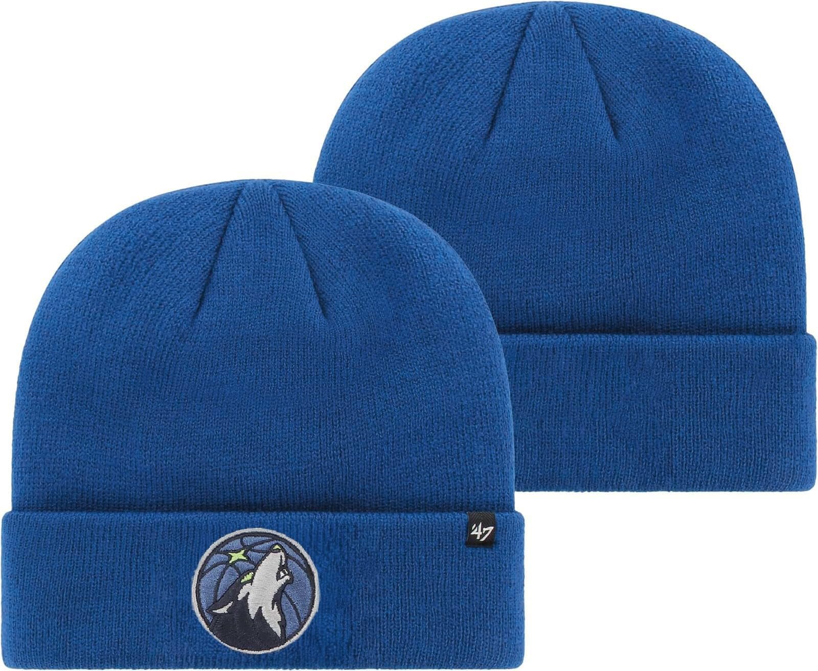 '47 MLB Unisex-Adult Primary Logo Cuffed Knit Primary Logo Team Color Beanie Hat Cold Weather Hat, One Size