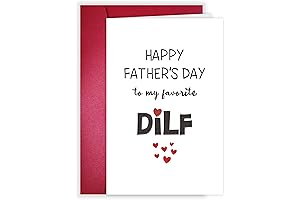 Happy Father's Day Card from Wife, Funny DILF Card for Dad Daddy,...