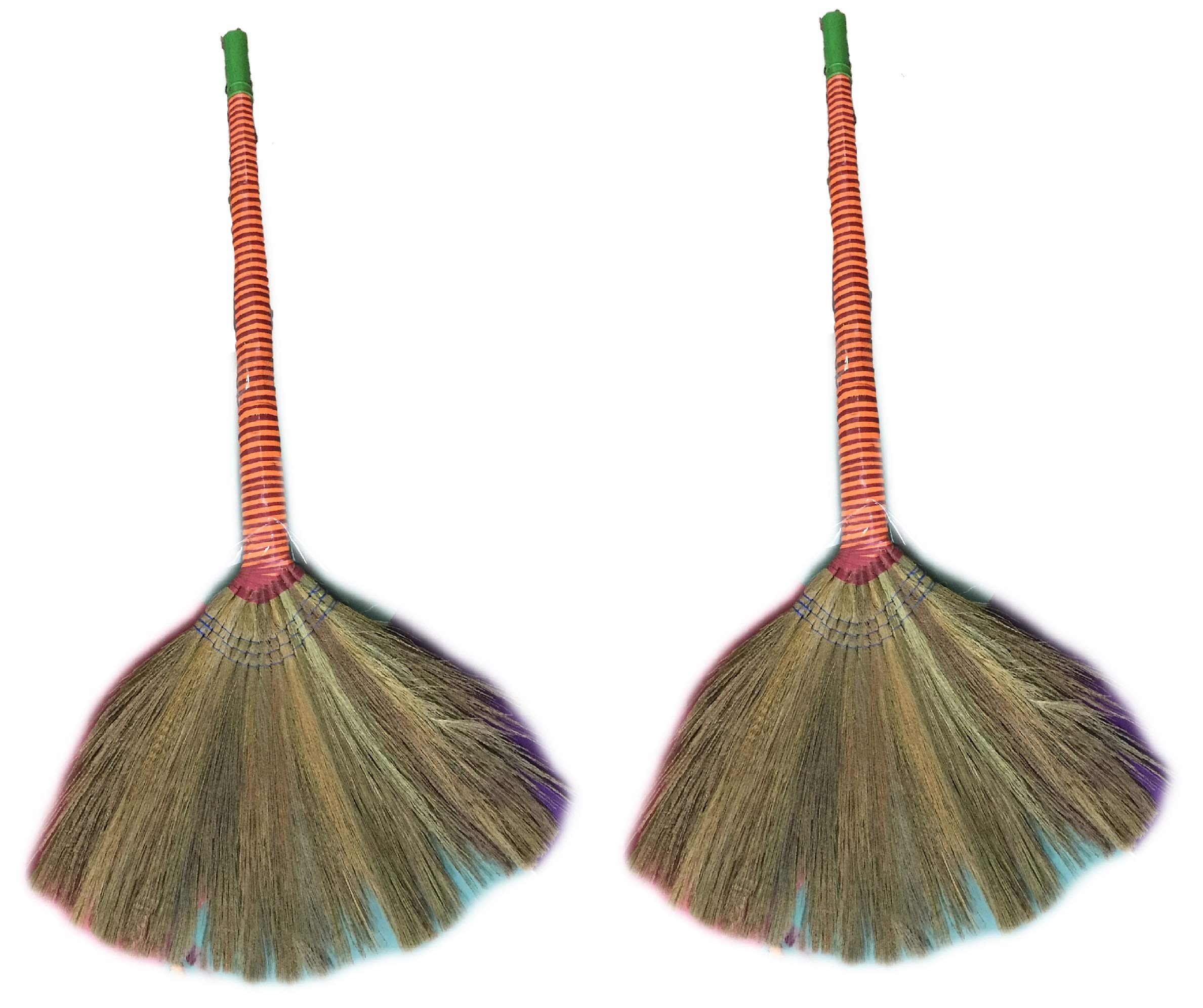 PrimeClean Plastic Grass Floor Clean Burma Broom Stick (37.5 Inches,Color May Vary,Pack of 2) (B08MWRPB9Z) Amazon Price History, Amazon Price Tracker