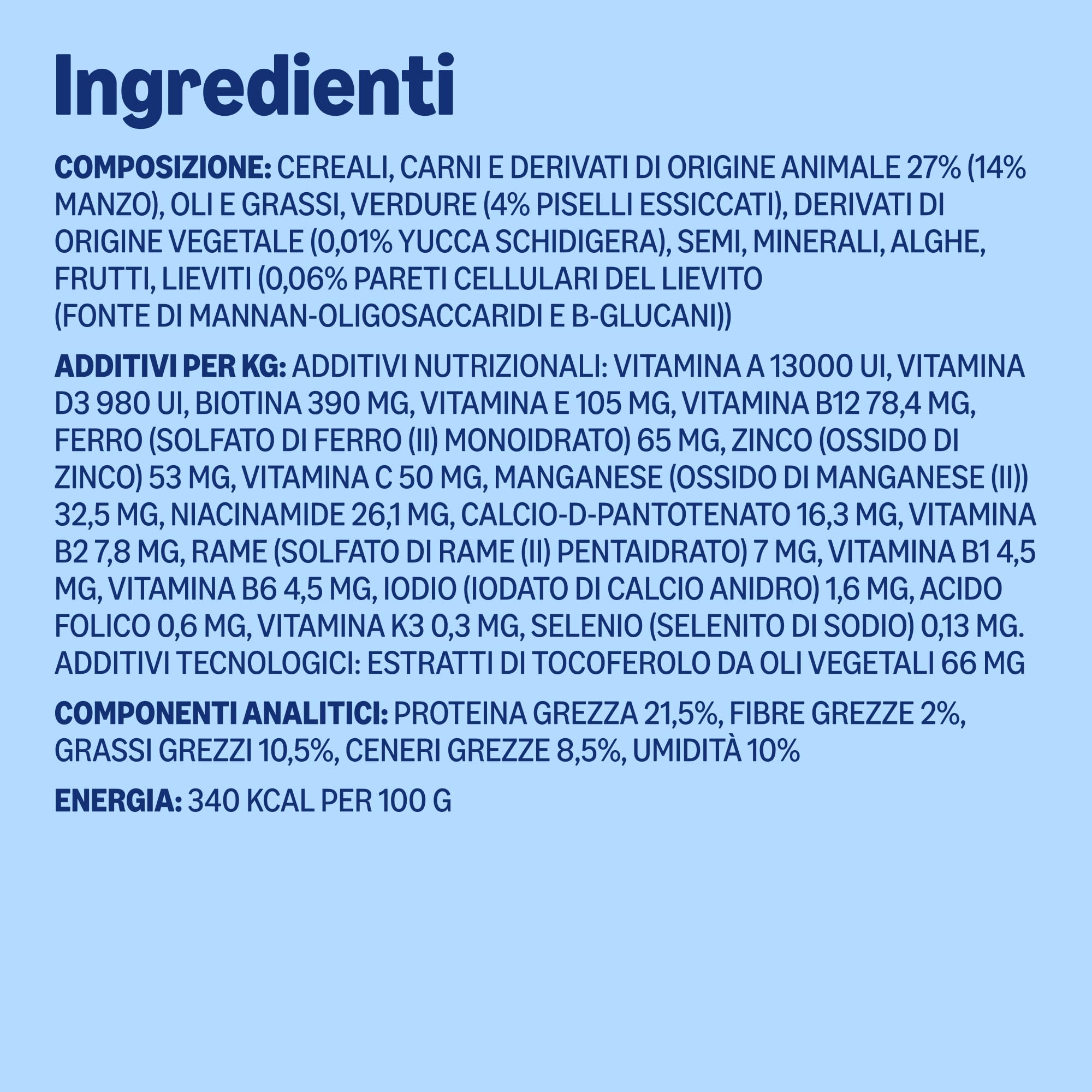 by Amazon - Alimento secco completo per cani adulti ricco di manzo con piselli, 1 confezione da 20 kg