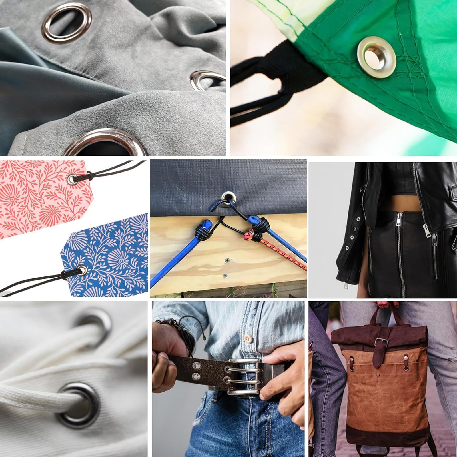 Pinza Per Occhielli Professionale - Set Con 400 Occhielli Da 10mm | Per Teloni, Pelle E Tessuti - Foto 3