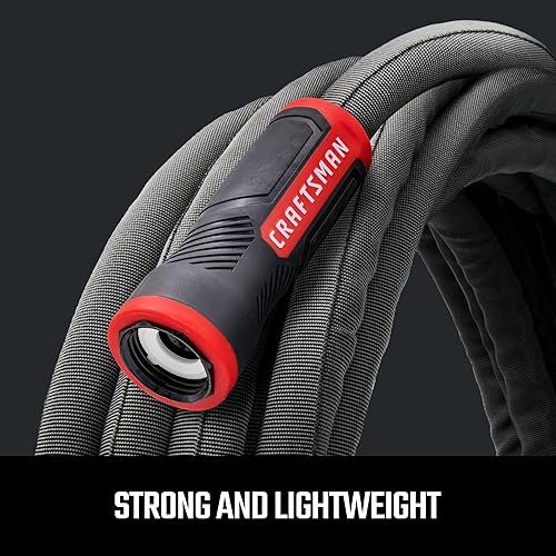Miniatura 3 de CRAFTSMAN ExoShield Manguera de tela resistente  Manguera de jardín ligera de grado industrial de 100 pies x 58 pulgadas