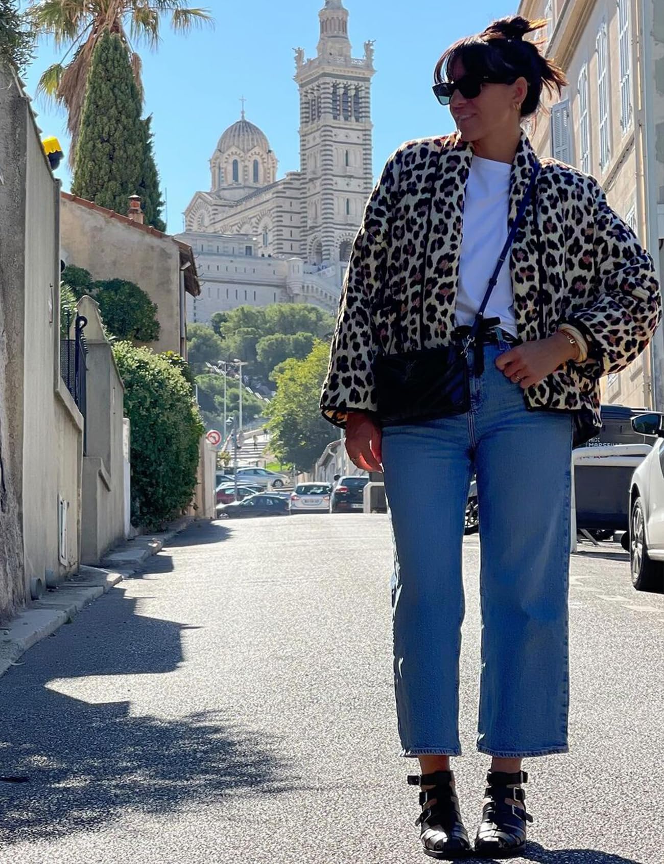 Wyeysyt Cárdigan acolchado floral para mujer, ligero, con parte delantera abierta, chaqueta acolchada