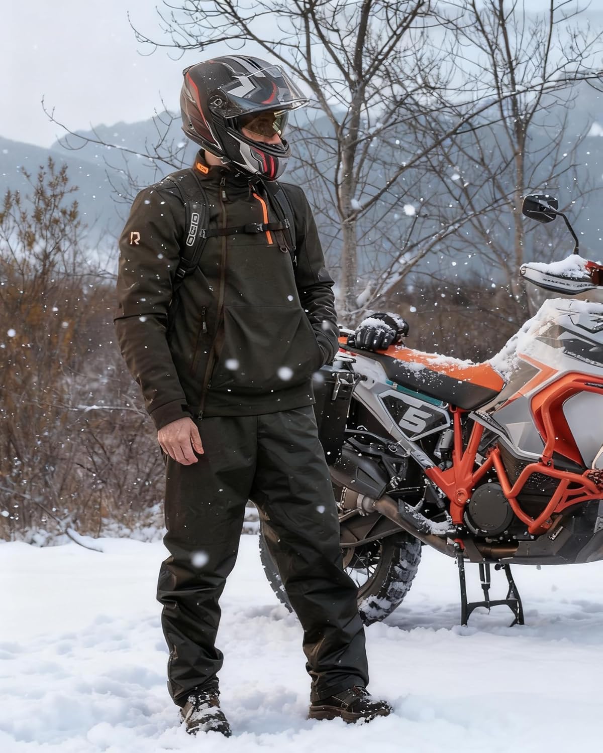 Motorcycle Jacket Men, CE Certified, Winter Windproof Riding Jacket for Cold Weather with Removable Warm L - Image 2