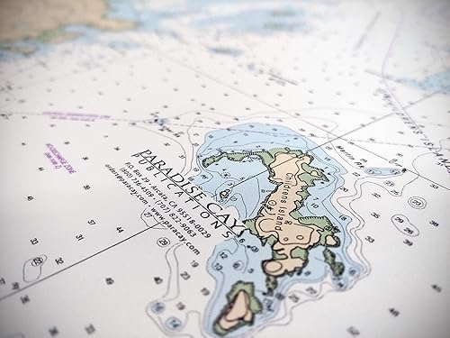 Miniatura 3 de Carta Náutica Decorativa - Gráfico NOAA 12222, Mapa de Calidad de Impresión Artística, Adecuado para Enmarcar. Arte de Pared, Impreso bajo Demanda.