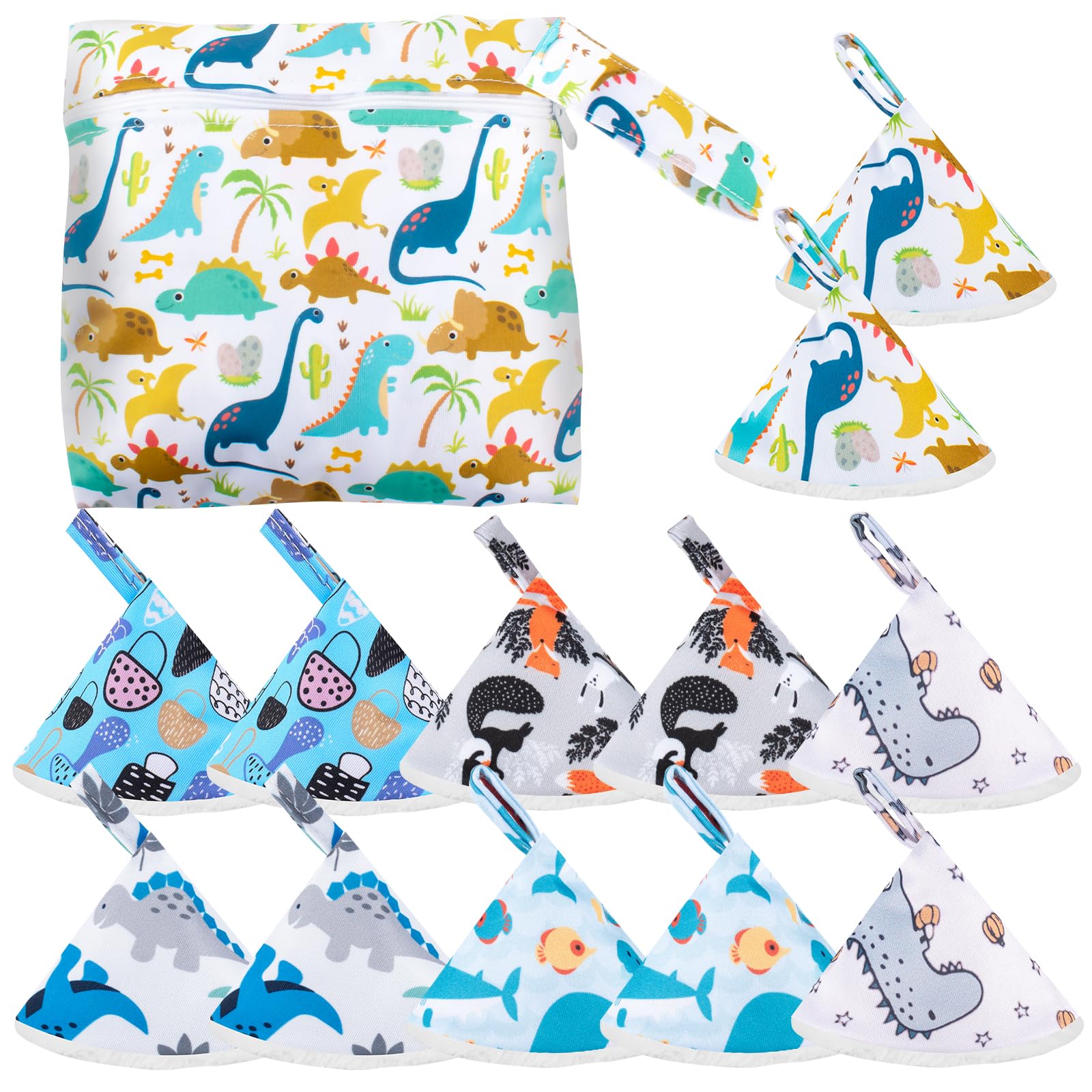 Pipi Tipi Lot de 12 protections de couches pour bébé avec sac humide et forte absorption d'eau