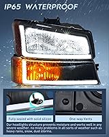 Vista 92 de Nilight Conjunto de luz trasera compatible con Chevy Silverado 1500 1500HD 2500 2500HD 2500 2500HD 3500 2007 Chevrolet Classic OE Style lámpara Lado