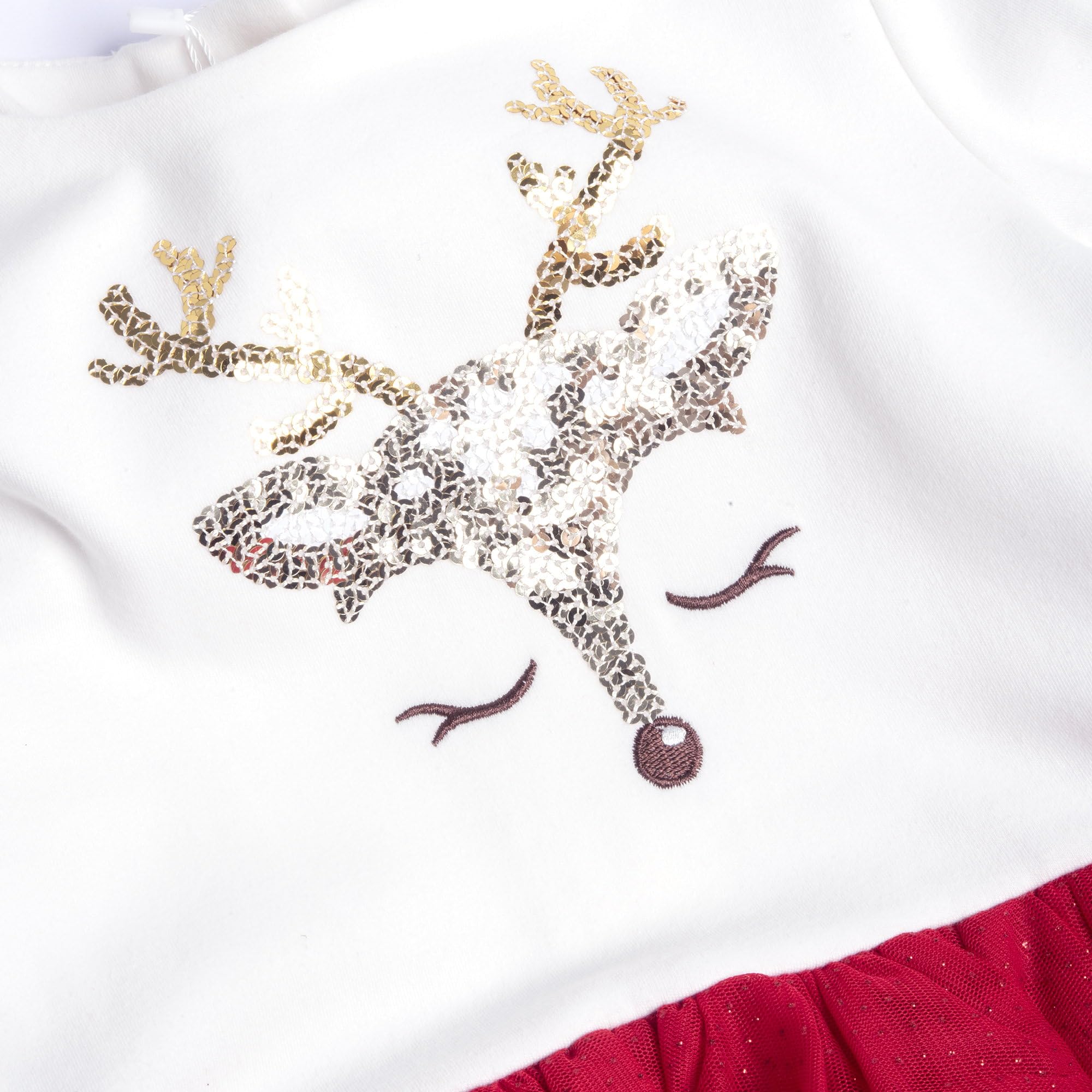 Chicco, Vestito Natale Neonata e Bambina, con Comoda Apertura sulla Schiena, in Caldo e Morbido Tessuto, Lavabile in Lavatrice, Abbigliamento Neonata e Bambina, Idea Regalo Bambina, Designed in Italy