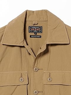 Mil Shirt Jacket Textured Ripstop 38-18-0641-791 38180641791: Khaki