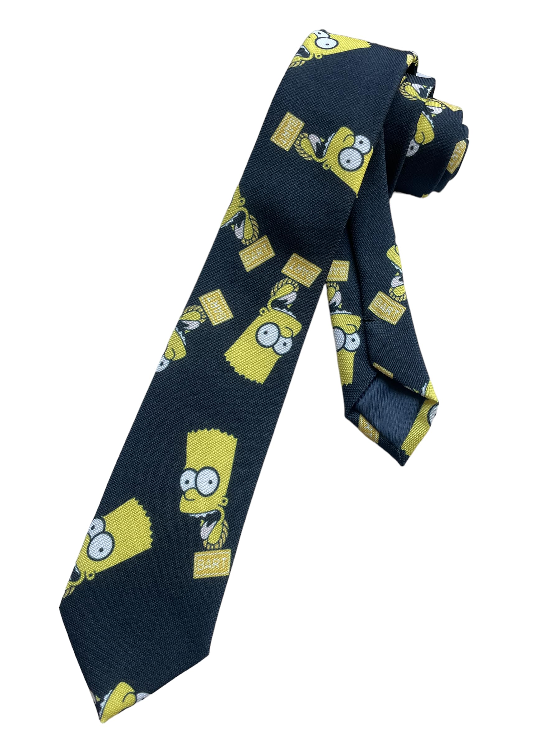 SamsinMens Bart Simpson FOX Cartoon Series Necktie - Blue - One Size Neck Tie