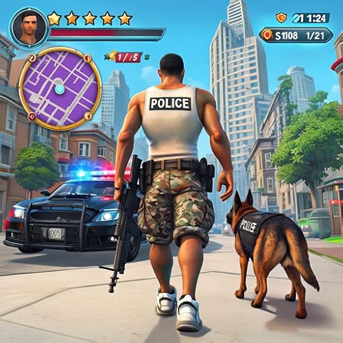 US Police Dog Gangster Chase Sim Game – Best Crime City Online K9 Police Dog Training Escape Game – Free Prison Jail Break Escape Simulator 3d