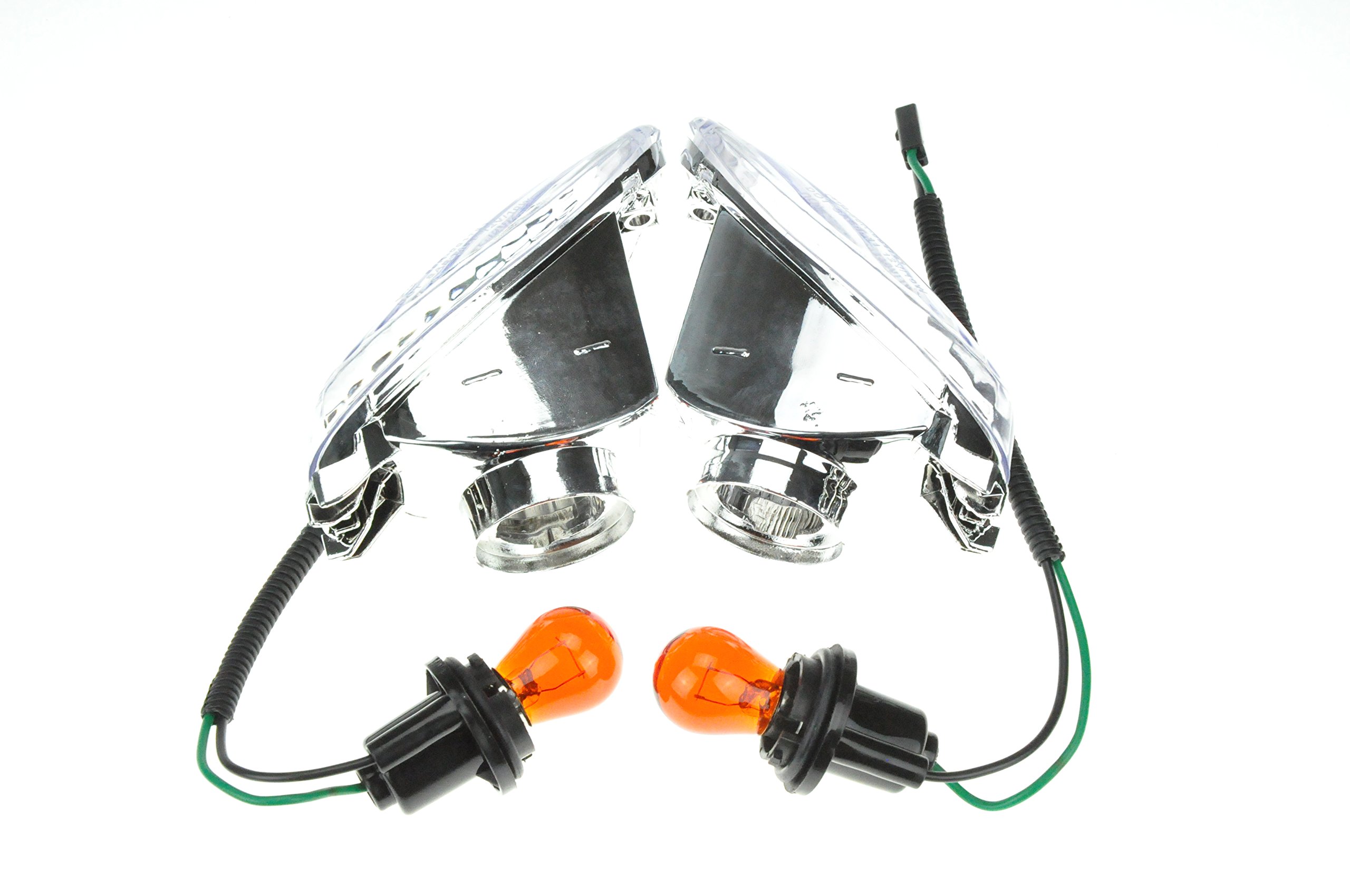 TOPZONE Compatible for Suzuki HAYABUSA - GSX1300R (2008-2019); Smoke Rear Idicator Lamp Turn Signal Blinker Flasher light +Halogen bulb
