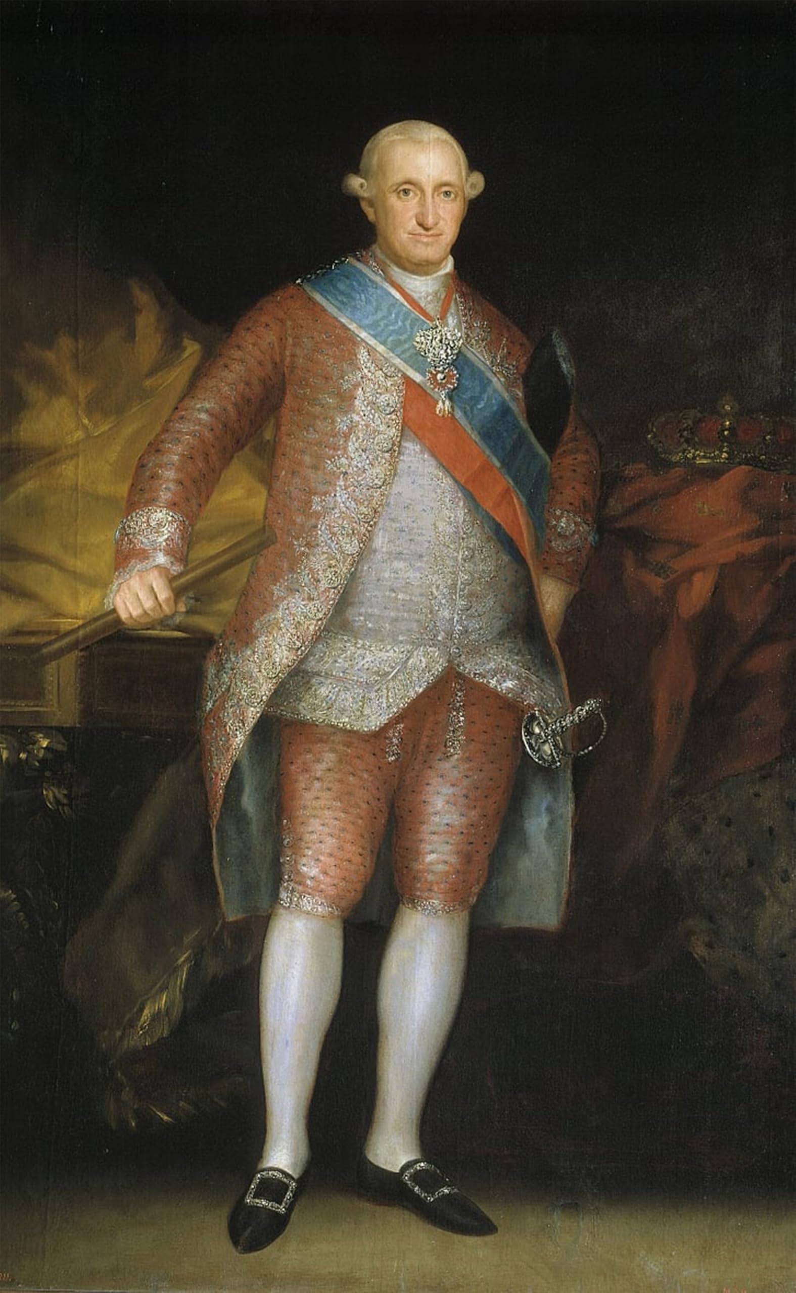 SERENDIPITP Retro Picture Poster Wall Art Pictures Painting Retrato De Carlos Iv by Francisco De Goya Wall Art Canvas Print for Wall Decor 60x90cm