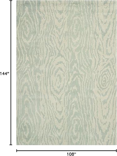 Miniatura 2 de MARTHA STEWART x SAFAVIEH MSR4534D - Alfombra de lana sintética hecha a mano de 9 x 12 pies, color gris niebla