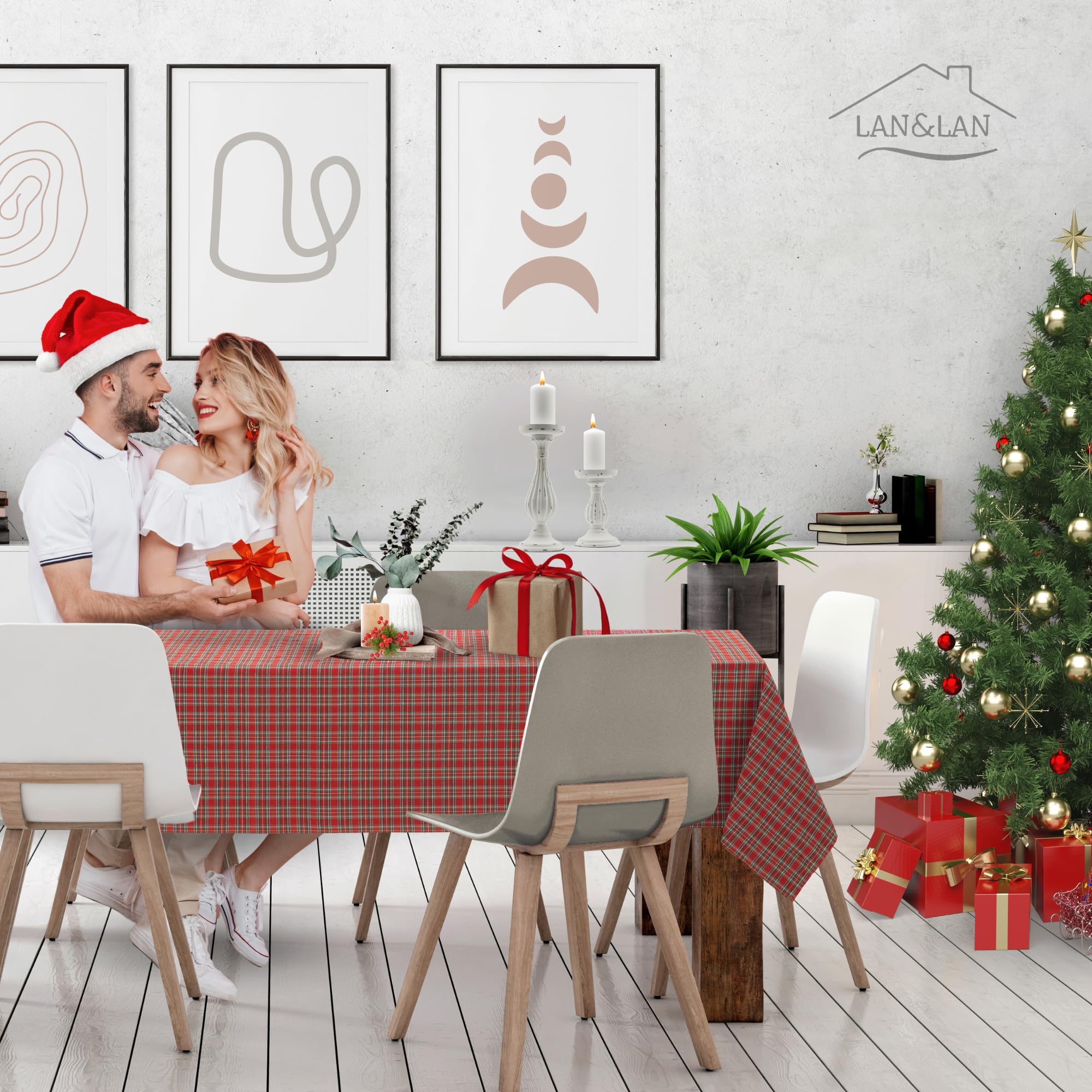 Drie salontafels, zwart hout met metaal - Tafels | Salontafels