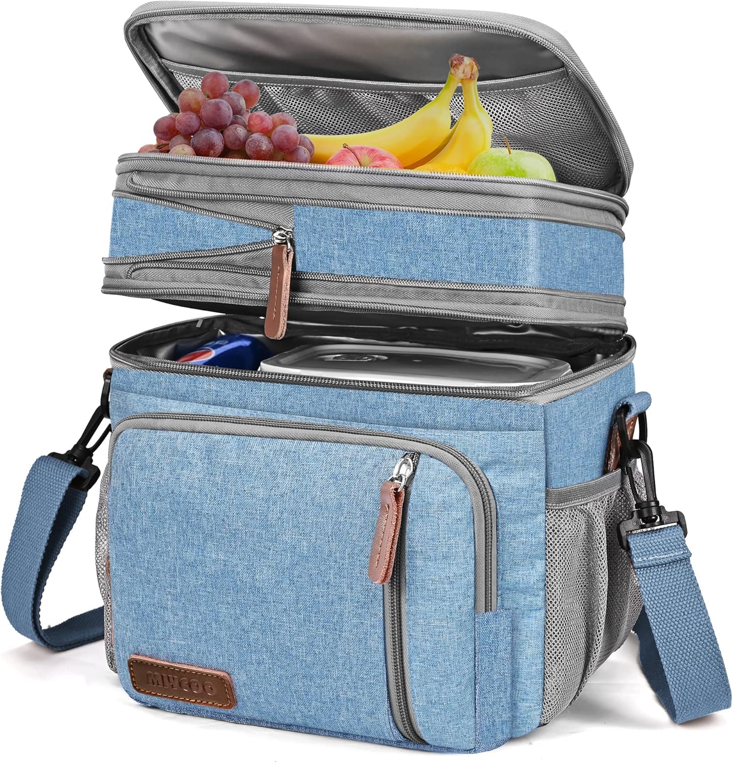 MIYCOO Insulated Lunch Bags for Women Men Large Lunch Box Leakproof Cooler Tote Bag Reusable with Adjustable Shoulder Belt — image 1