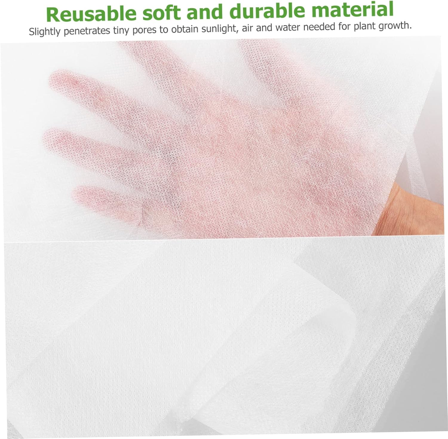 2 Pcs Plant Cover Fleece Plant Sun Protection Green Plant Frost Covers Non-Woven Covers Dog Sealant Plant Frost Protection Covers Garden Cloche Plants Non-Woven Fabric