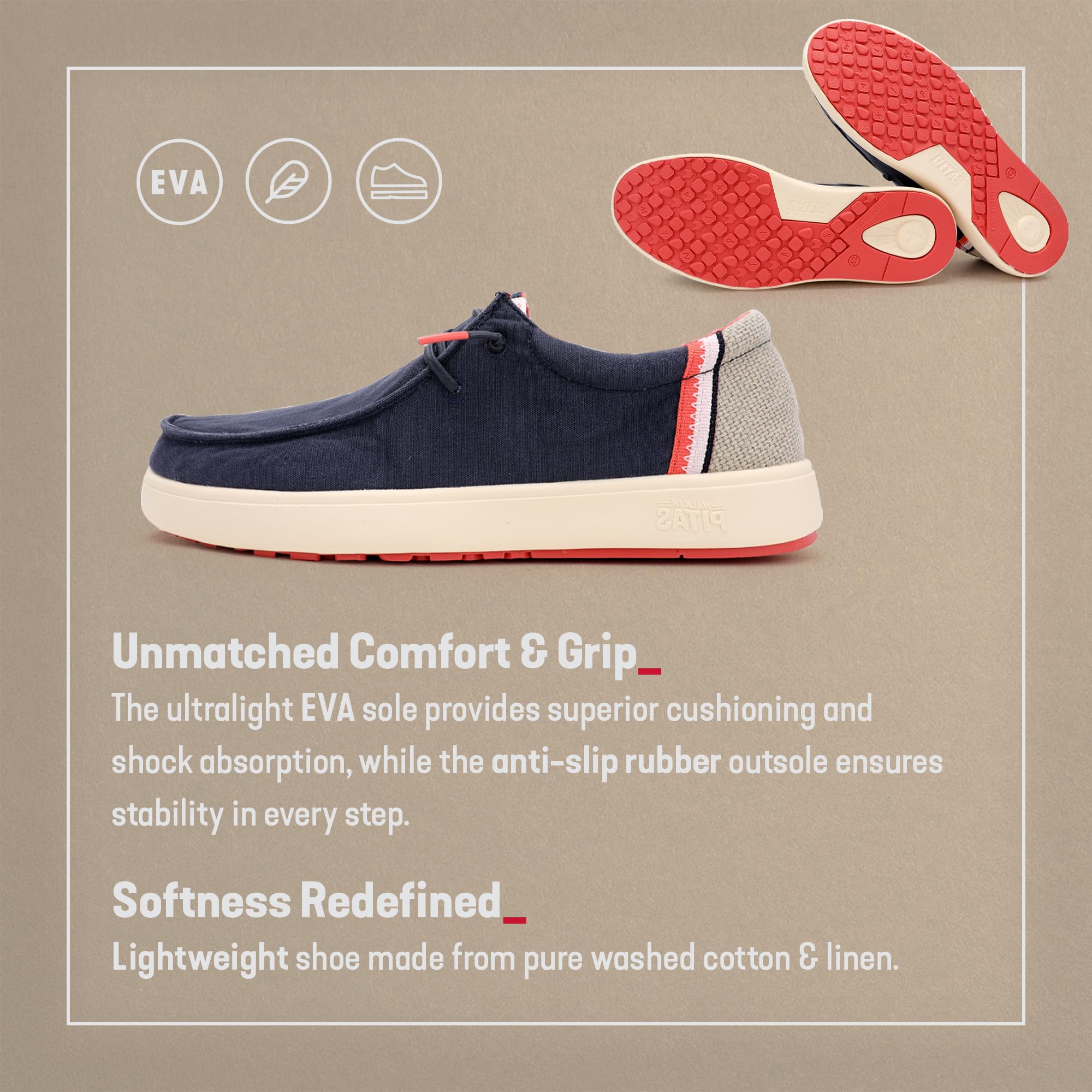 Pitas | Cana | Mocassini Uomo per L'Estate | Scarpe da Barca Estive | Sportive Uomo | Sneakers | Scarpe Walkinpitas