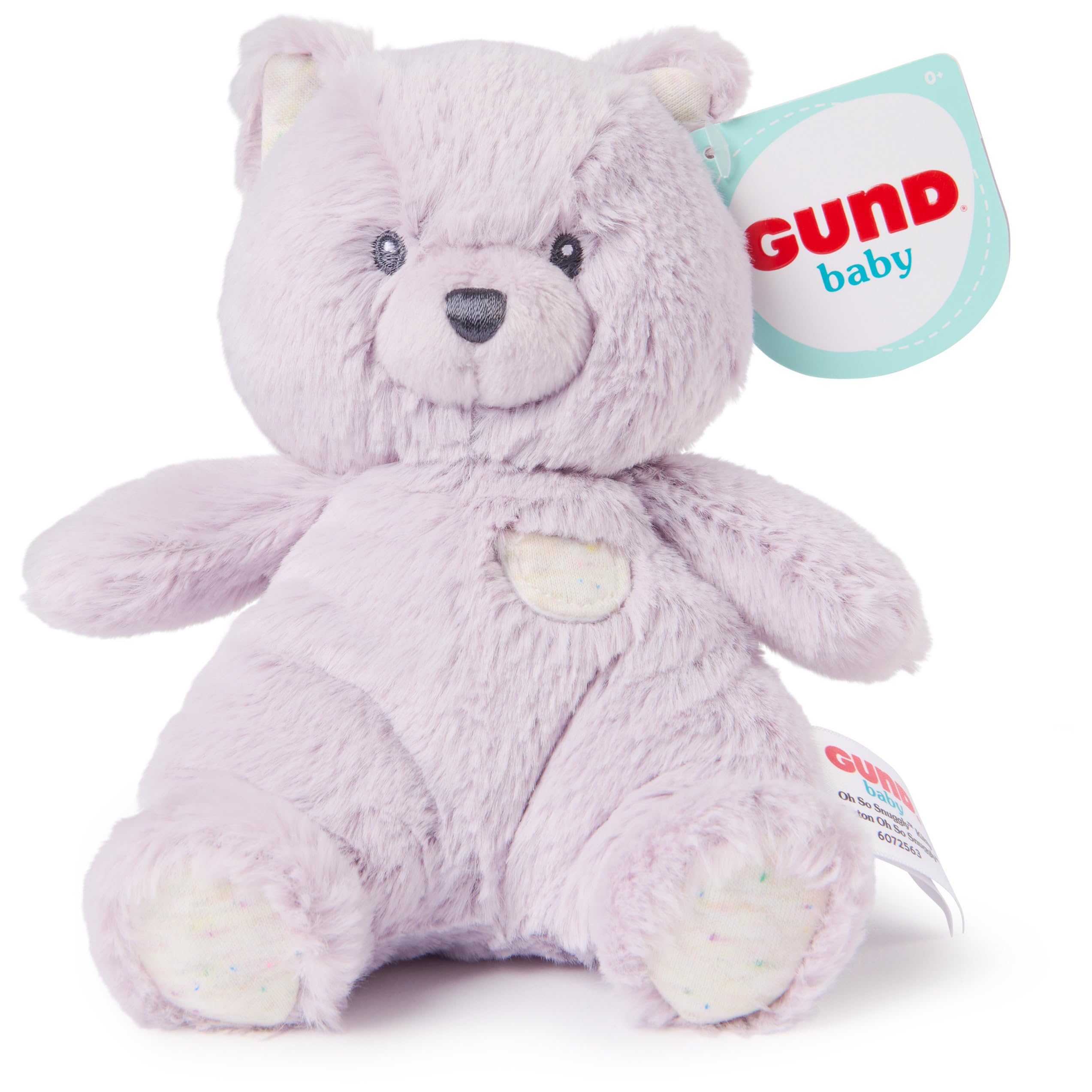 GUND Baby Oh So Snuggly Littles Kitten, Small Stuffed Animals, Cat Stuffed Animal, Plush Toys for Infants and Toddlers, Purple, 7”