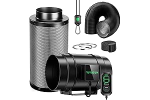 VIVOSUN 8 Inch Inline Duct Fan System with Carbon Filter, Speed Controller...