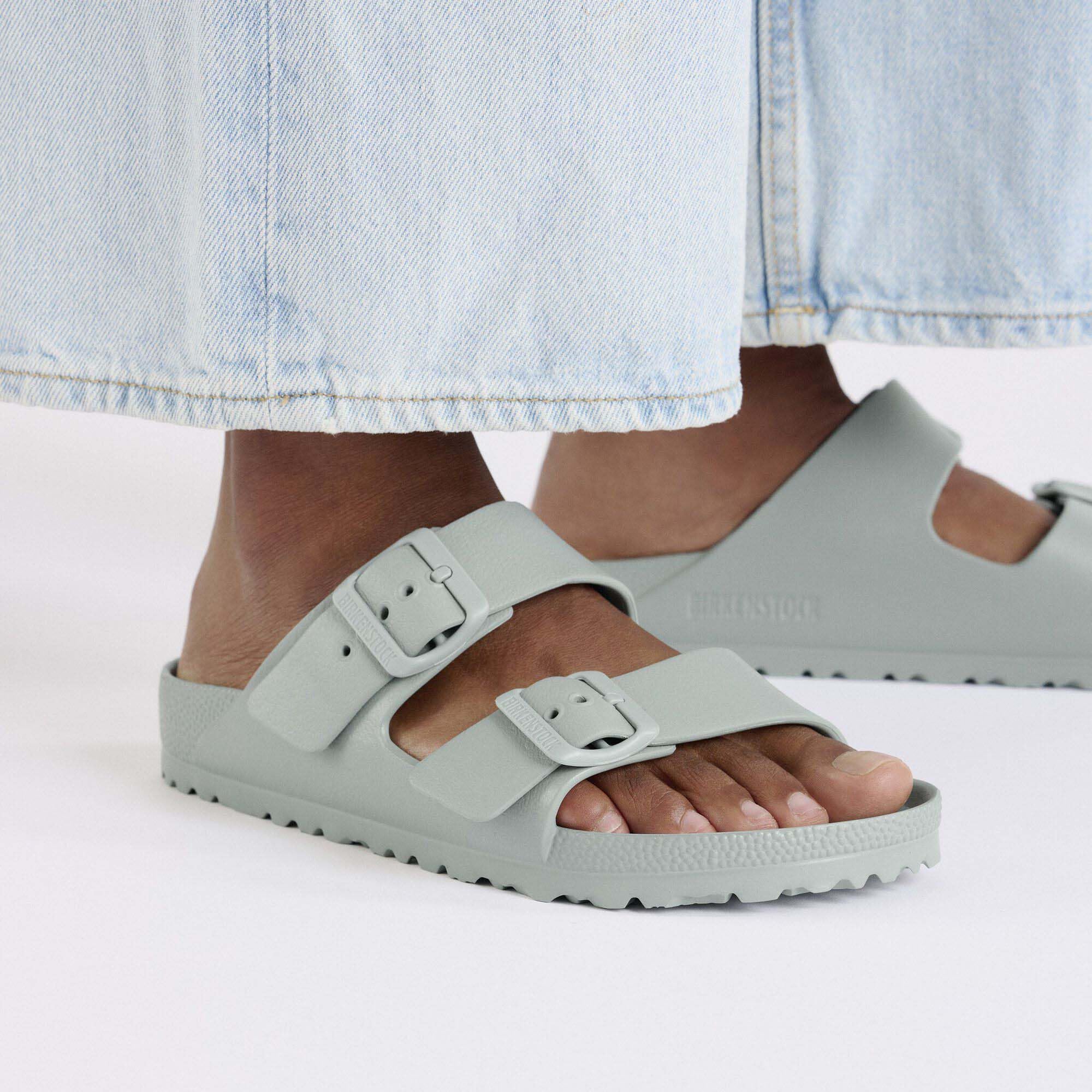 Birkenstock Arizona Eva 1029653 Pure Sage Salvia Ciabatte Donna Fibbie Gomma 35