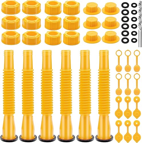 Miniatura 8 de Juego de 3 boquillas de repuesto amarillas para latas de gas, boquilla de lata de gas de 12510 galones de repuesto de tanques viejos (paquete de 19)