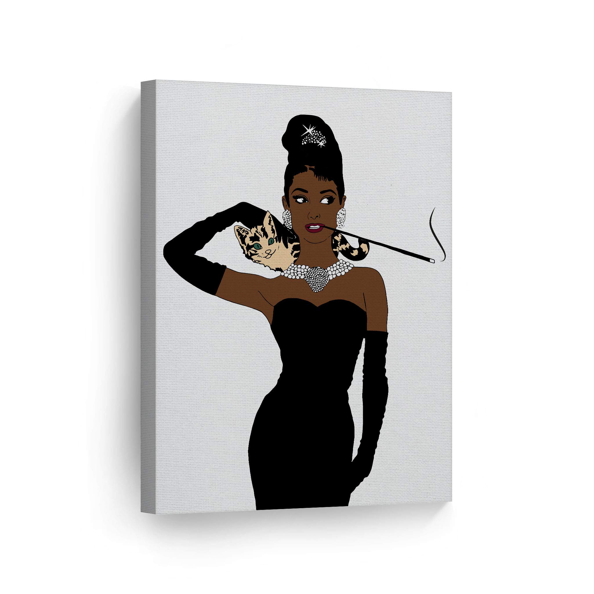 Amazon.com: Smile Art Design Audrey Hepburn African American Style