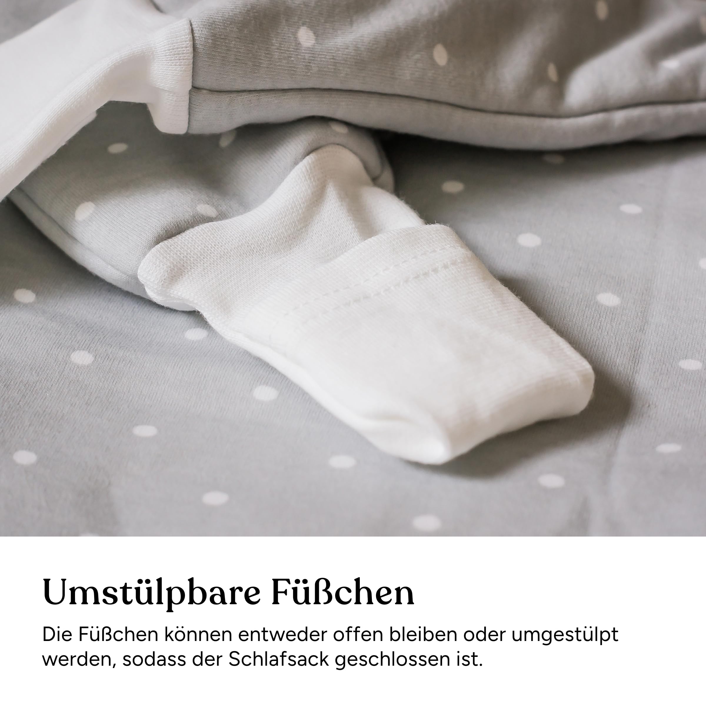 Ehrenkind® Schlafsack mit Füßen | Ganzjahr 2.5 TOG | Babyschlafsack mit 100% Bio-Baumwolle OEKO-TEX