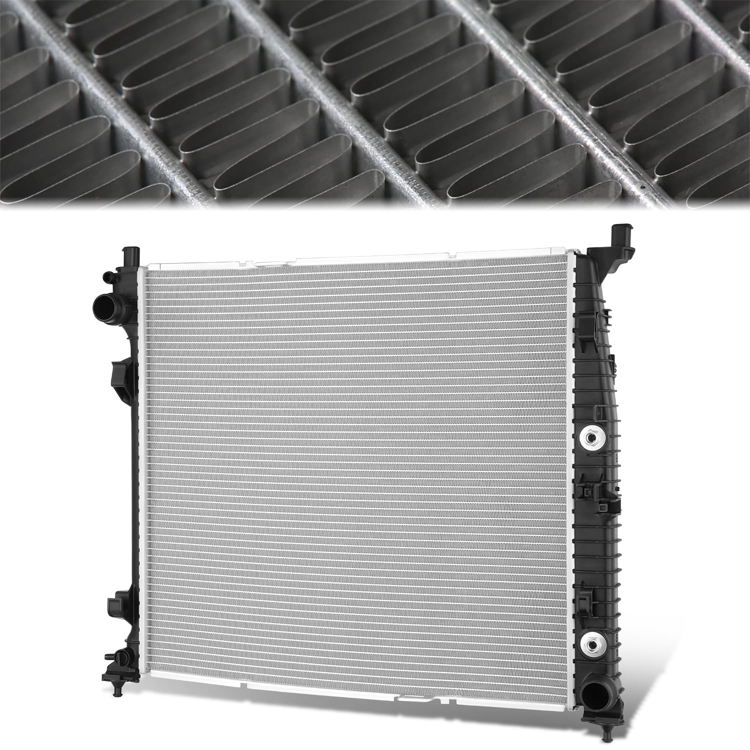 13505 Radiator Compatible with Mercedes-Benz ML/GL/GLE/GLS-Class 2.1L 3.0L 3.5L 4.6L 5.5L 12-19 Aluminum Core Factory Style Replacement CU13505 DPI13505 CAAP-RAOEM-13505