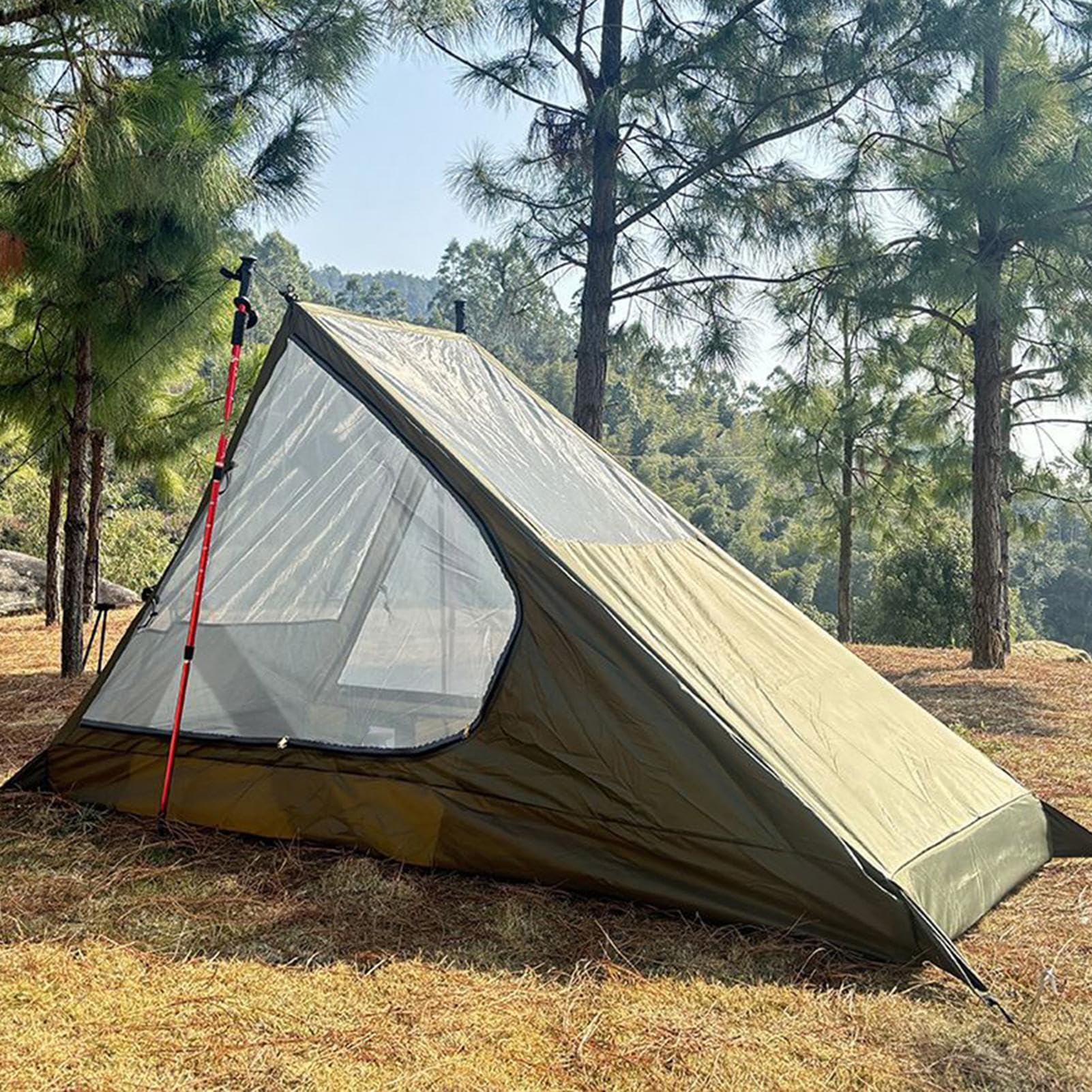 Namiot 1-osobowy trekkingowy turystyczny Wytrzymały Szybki Montaż | Namioty turystyczne na wyprawy trekkingowe Idealny na plażę, patio, piknik, festiwal, wędrówki, polowanie oraz