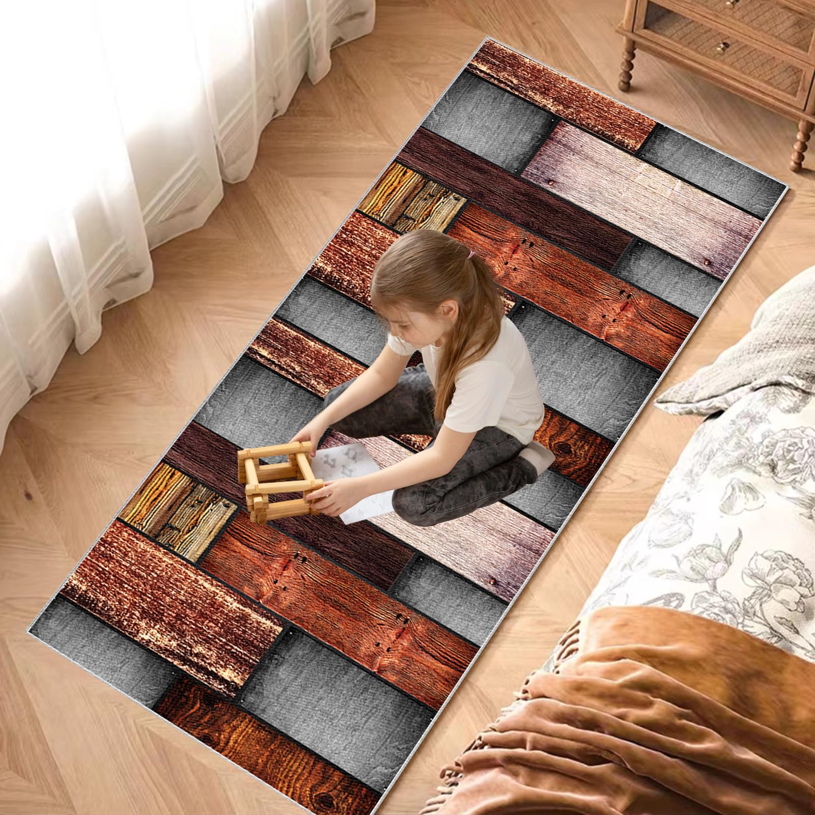 Dywan do przedpokoju długi 70 x 250 cm antypoślizgowy dywanik chodnik dywaniki nadające się do prania dywan kuchnia chłonny zmywalny dywan przedpokój wejście do korytarza kuchnia drzwi salon sypialnia