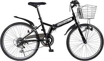 Amazon | パンクしない 24型 24インチ 6段変速付 折り畳みジュニア