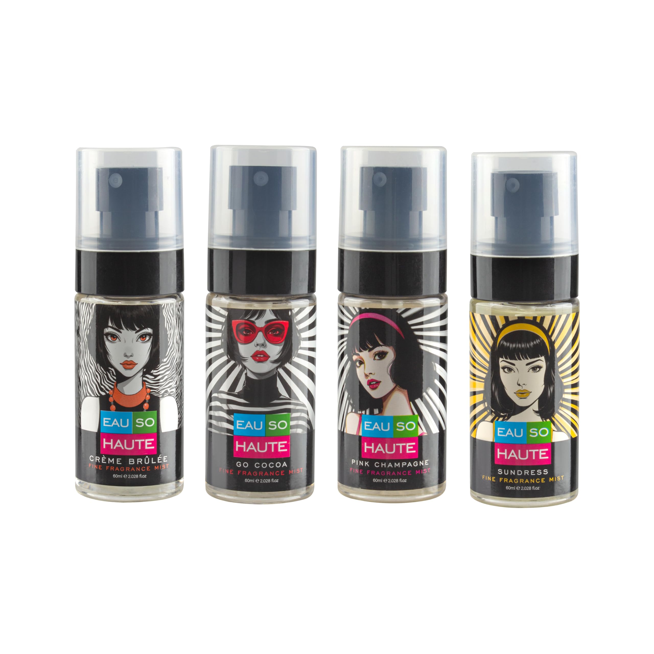 Signature Pack Body Mists for Women | Mini Perfume Mist Set (4 x 60 ml) | Long Lasting Fragrance Travel Pack | Gift Set for Her-image-20