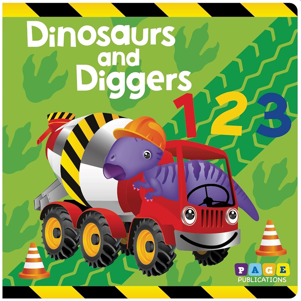 Dinosaurs and Diggers 123: Page Publications: 9781951086558