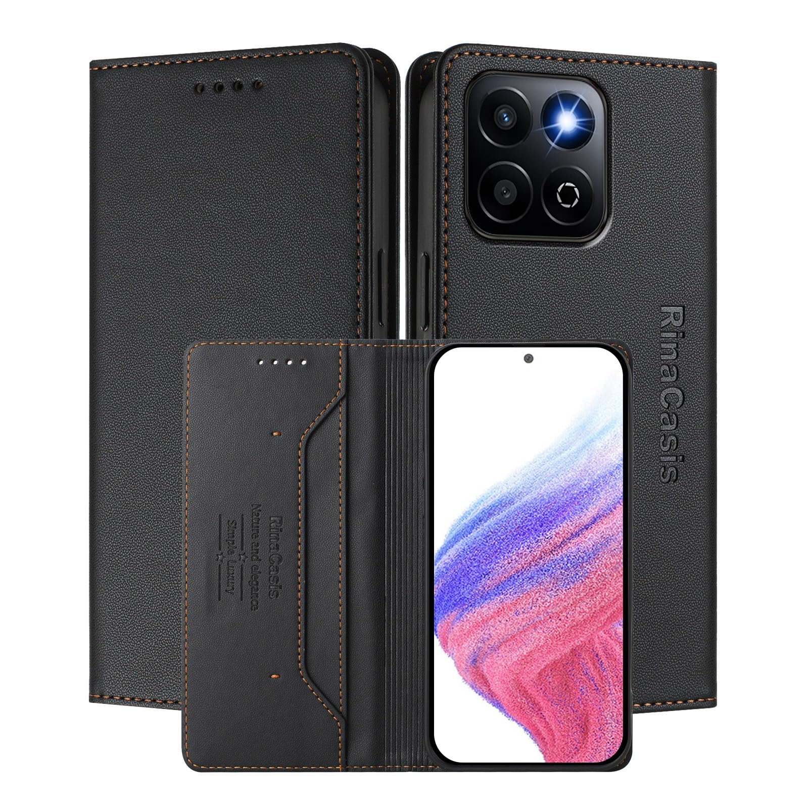 Phone Case For IPhone 16e, Nappa Texture Split Leather Wallet Phone - View #10