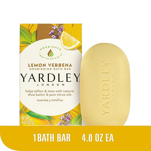 Miniatura 3 de Yardley London Lemon Verbena Barra de baño hidratante naturalmente, 4 onzas