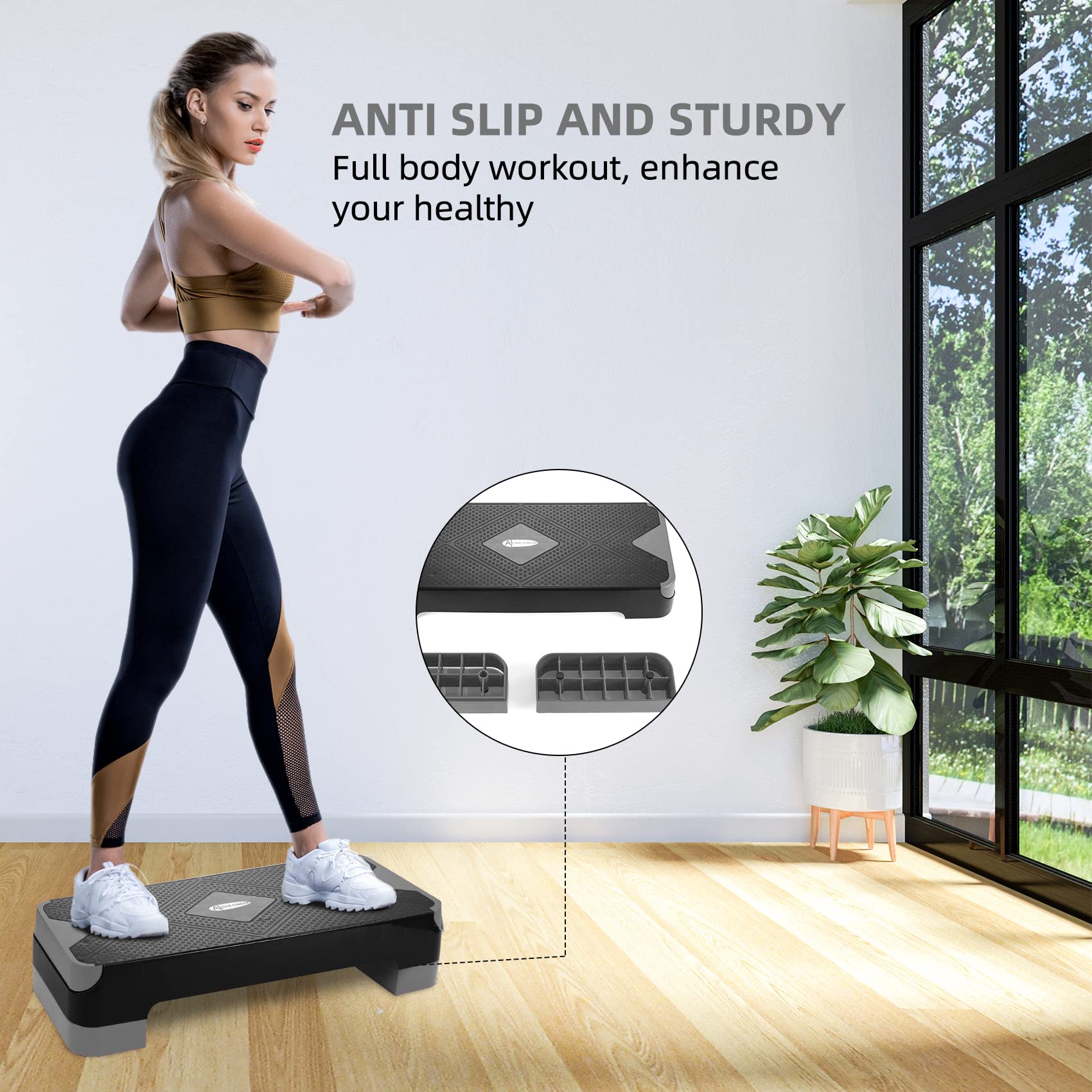 Step Exercise Stepper Buy ACTIVE FOREVER Steppers For Exercise 3 Levels ...