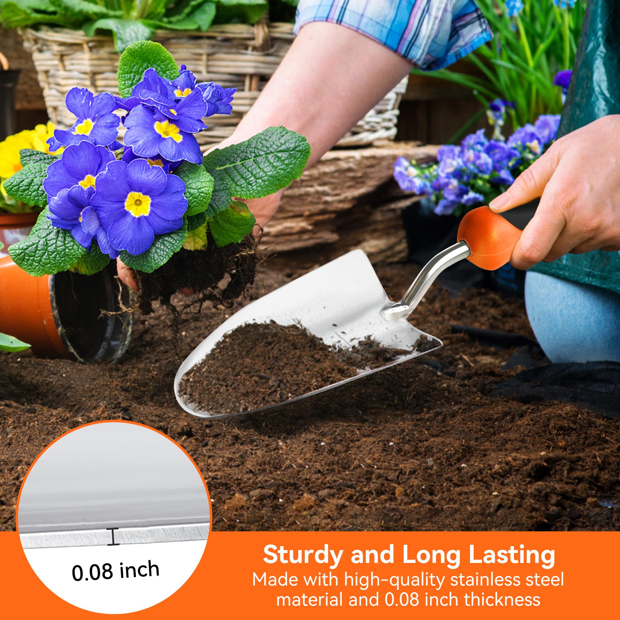 Garden Tool Set - Trowel, Transplant & Cultivator -4