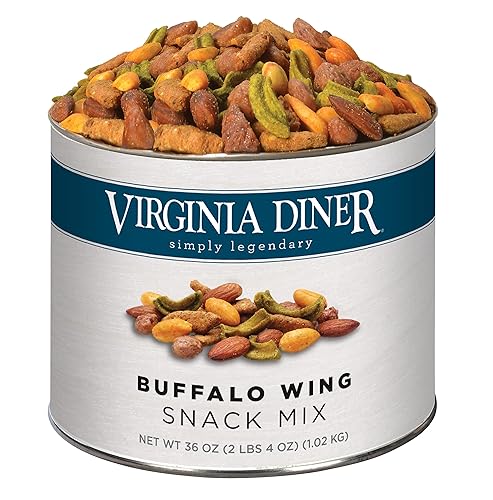 Miniatura 10 de Virginia Diner - Mezcla gourmet natural Buffalo Trail Mix, lata de 18 onzas