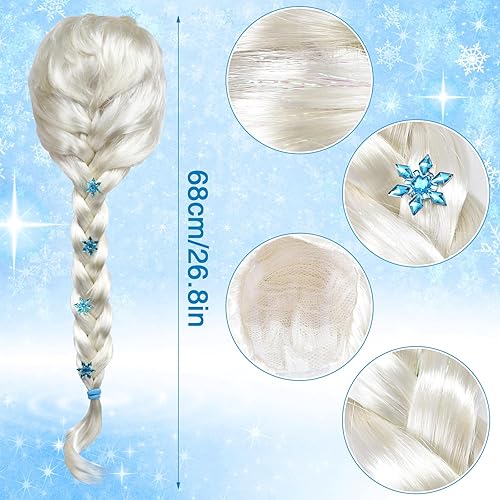 Miniatura 6 de Latocos Disfraz de princesa iluminado para niñas, paños de vestir de princesa para niñas pequeñas, cumpleaños, Halloween, cosplay