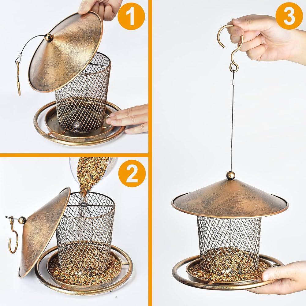 バードフィーダー確認画像＊こちらは購入出来ません Amazon.co.jp: アウトドア用バードフィーダー 高耐久メタル