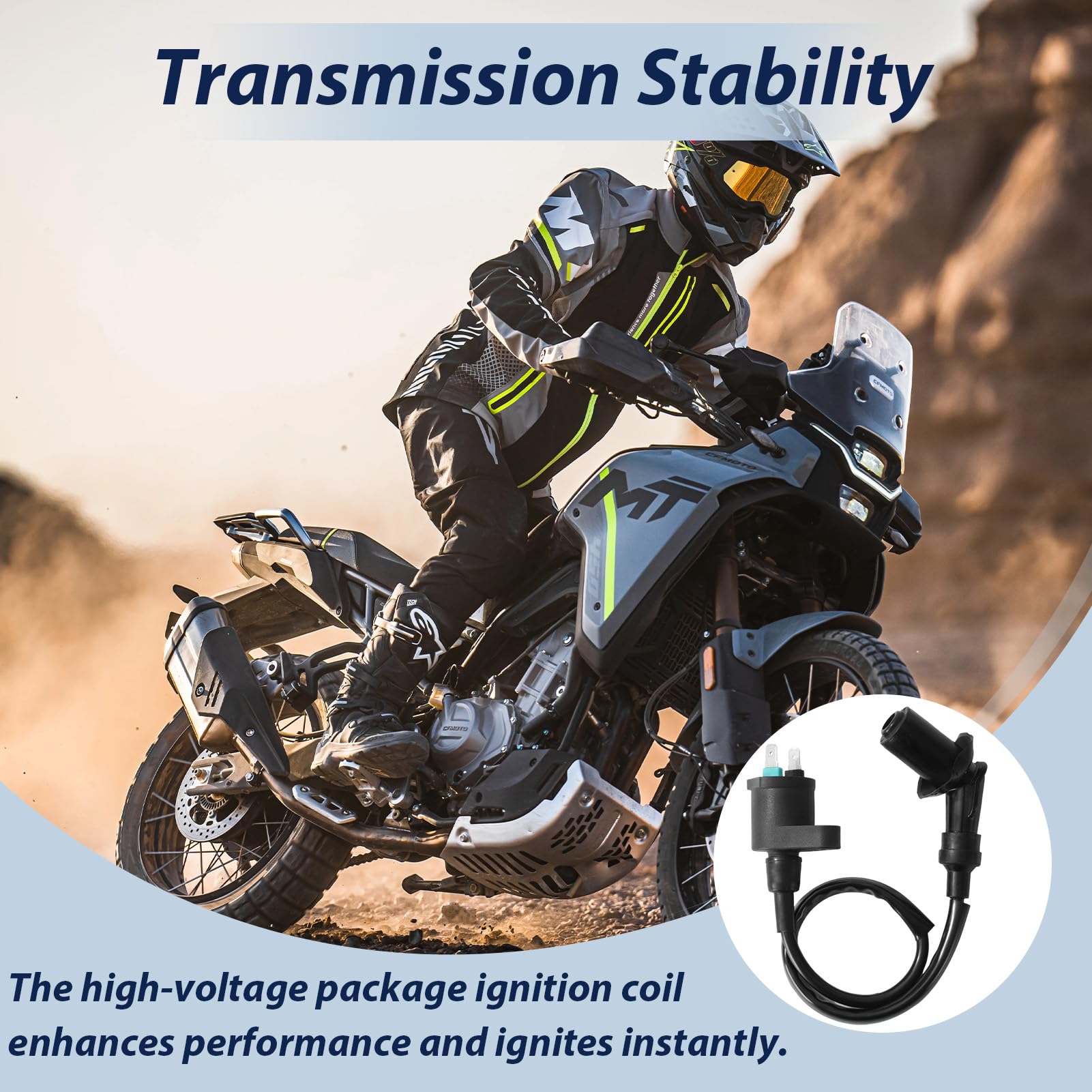 Bobine Allumage pour Moto, Bobine D'allumage Scooter, Bobine Allumage pour Moteur GY6 50 CC 125 CC 150 CC, Accessori pour GY6 Moteur Moto Dirt Bike Scooter Cyclomoteur - 5