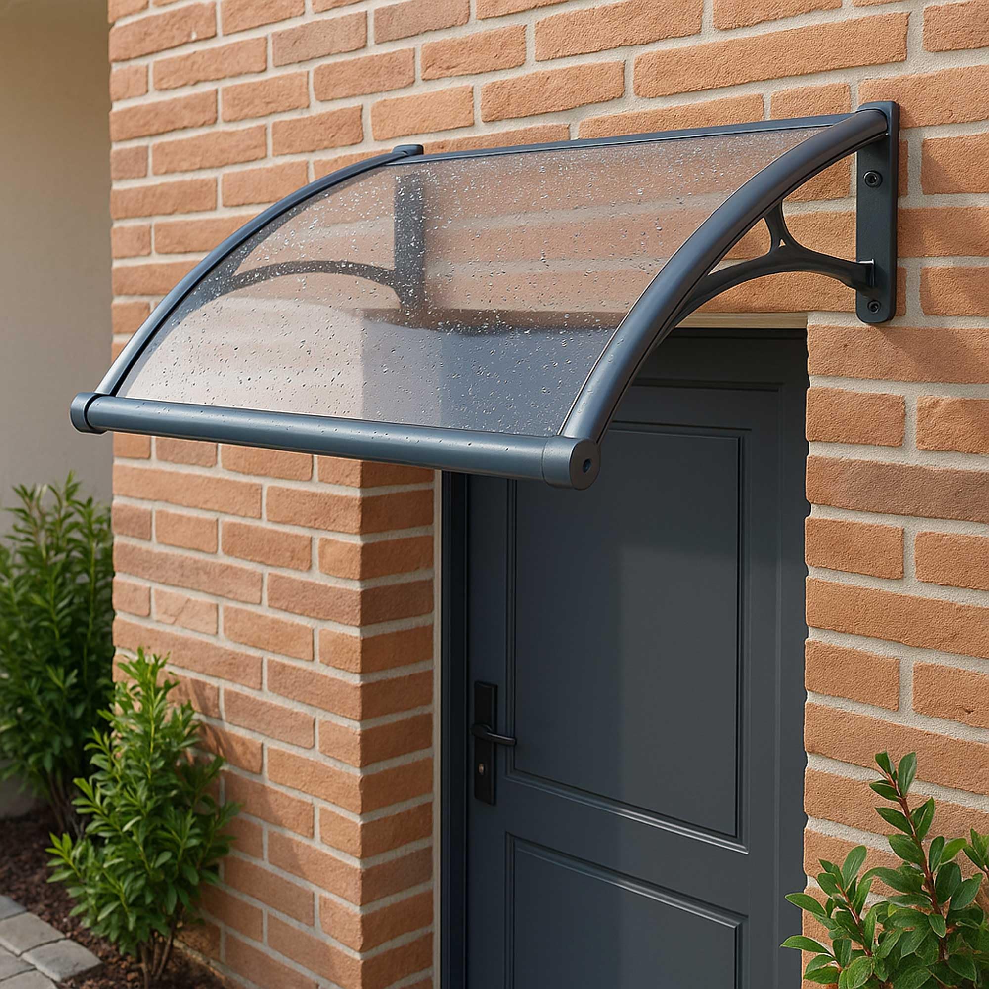 WERKA PRO Marquise in Alluminio e policarbonato 80 x 150 cm