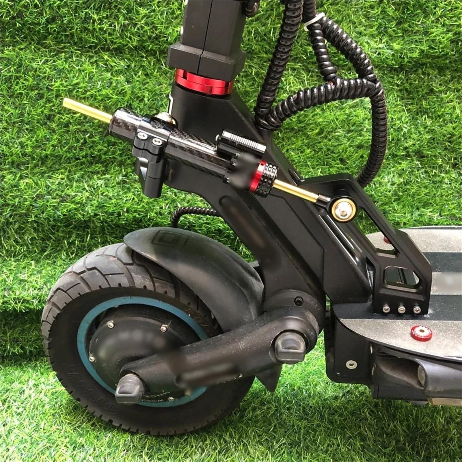 Amortisseur De Direction Réglable pour Trottinette Électrique Accessoires pour Dualtron Thunder II(Blue7)